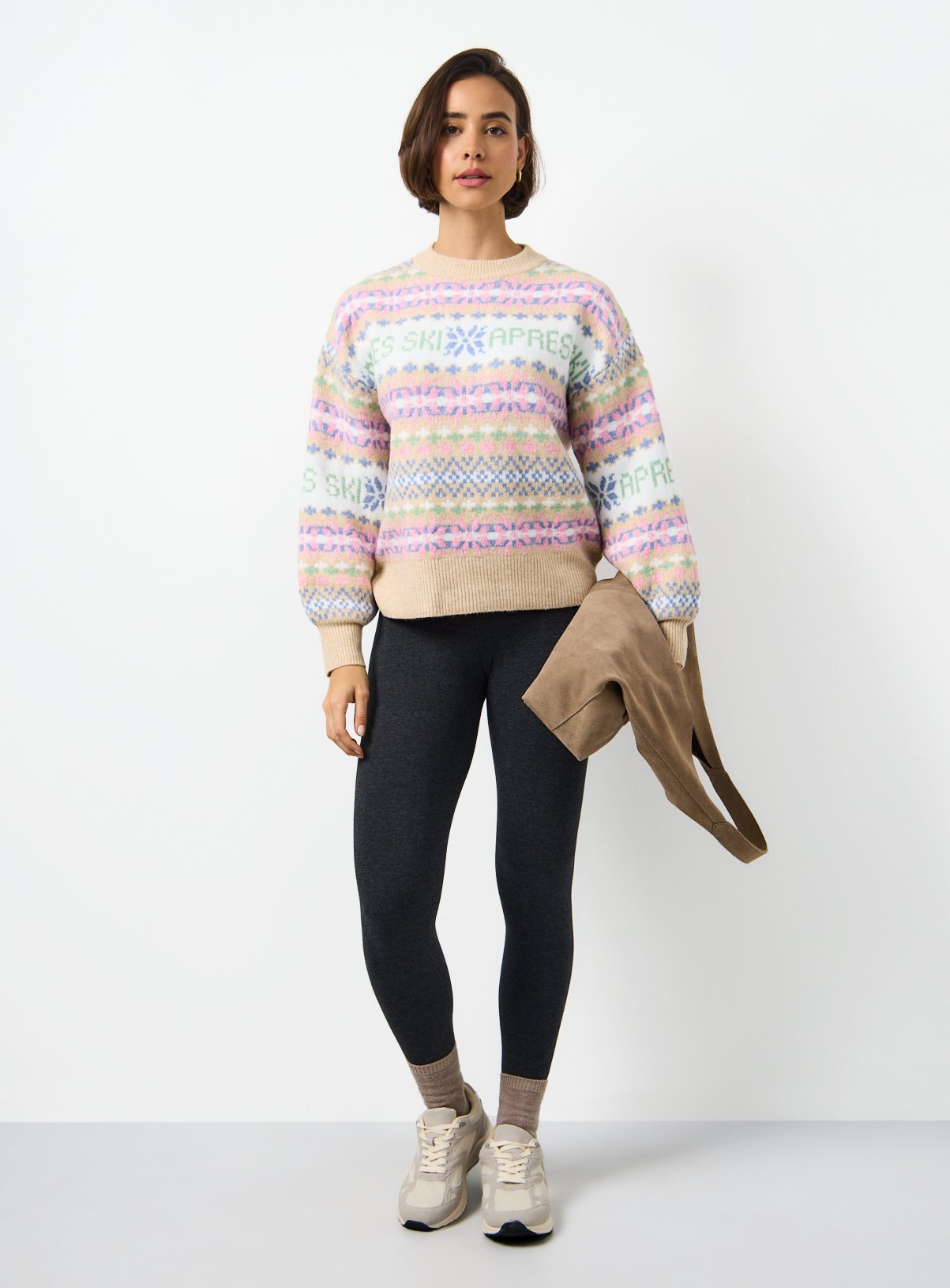 Pastel Fairisle Aprés Ski Knitted Jumper 14 - Image 2 thumbnail